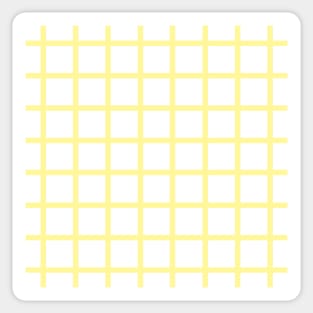 Retro style yellow check Sticker